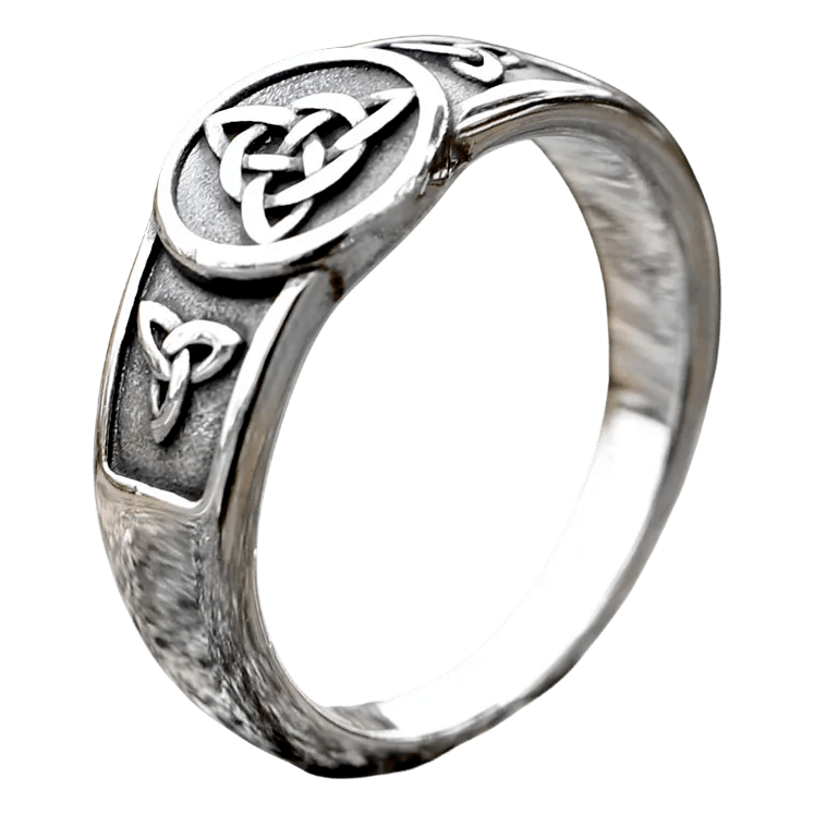 Bague viking noeud de sorciere Witch Knot en acier inoxydable