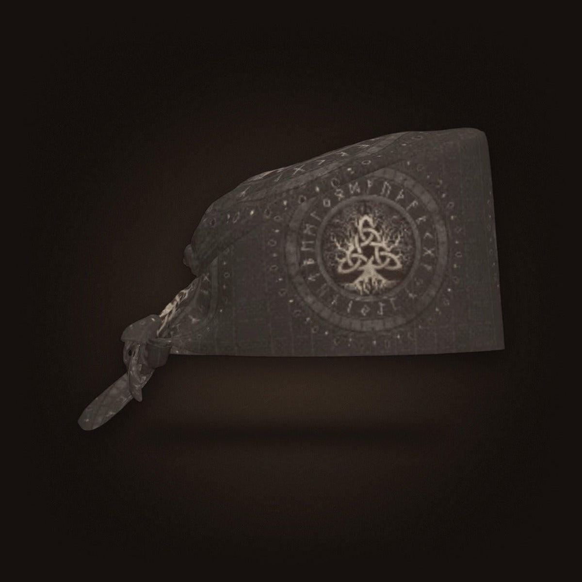 Bandana Viking Vegvísir Anthracite, vue de face