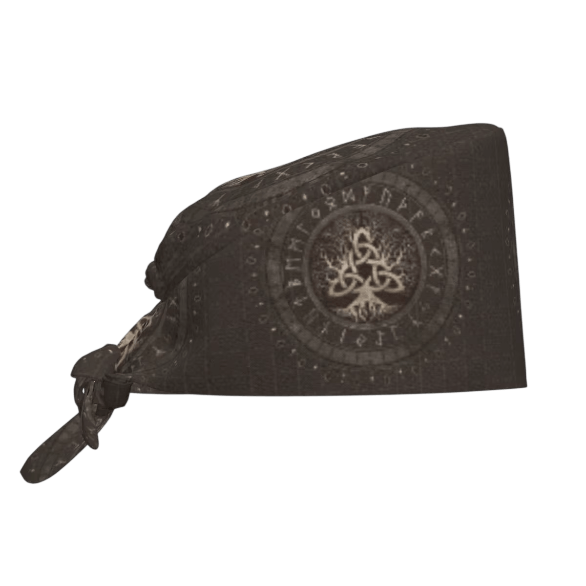 Bandana Viking Vegvísir Anthracite, vue de face