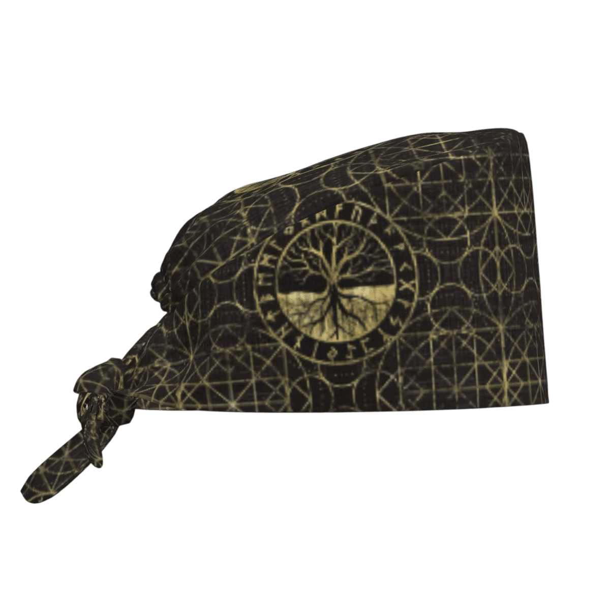 Bandana Viking Vegvísir Vert Sombre, vue de face