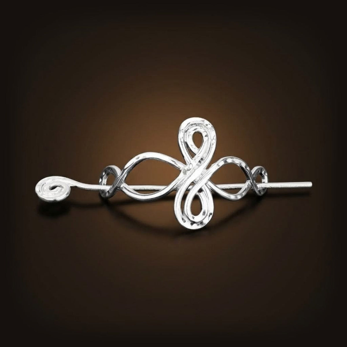 Barrette Viking Nœud Infini Fin