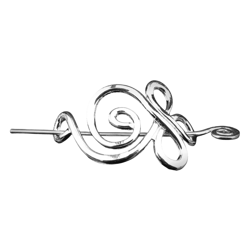 Barrette Viking Spirale Simple à Pique, vue de détail
