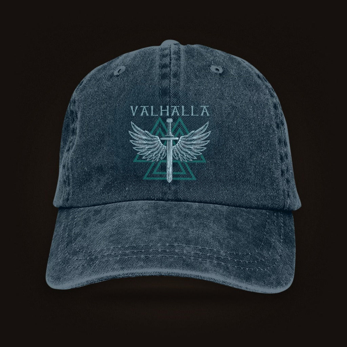 Casquette Viking Valhalla Délavée, coloris marine délavé