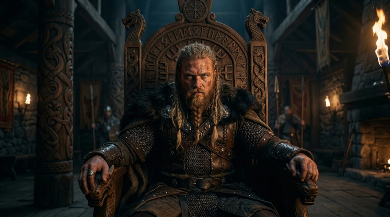 Vikings Serie TV resume complet saison par saison roi viking sur trone