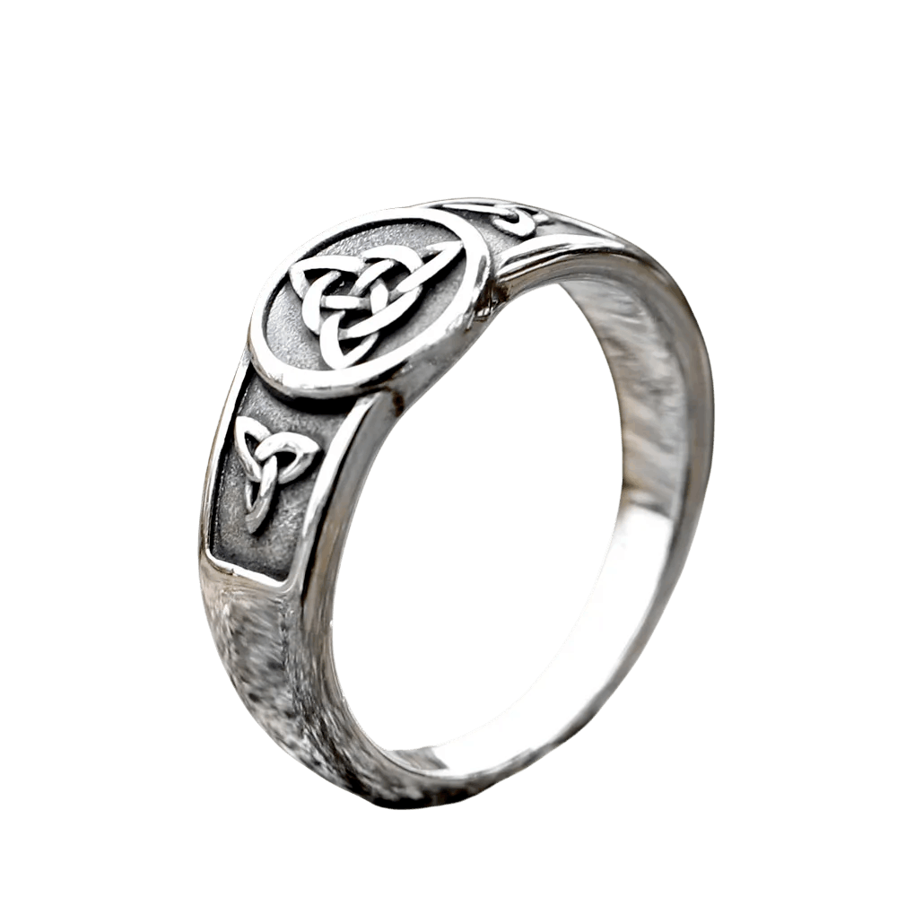 Bague viking noeud de sorciere Witch Knot en acier inoxydable