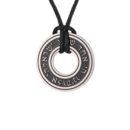 Collier viking pendentif rune Algiz protection acier inoxydable argente