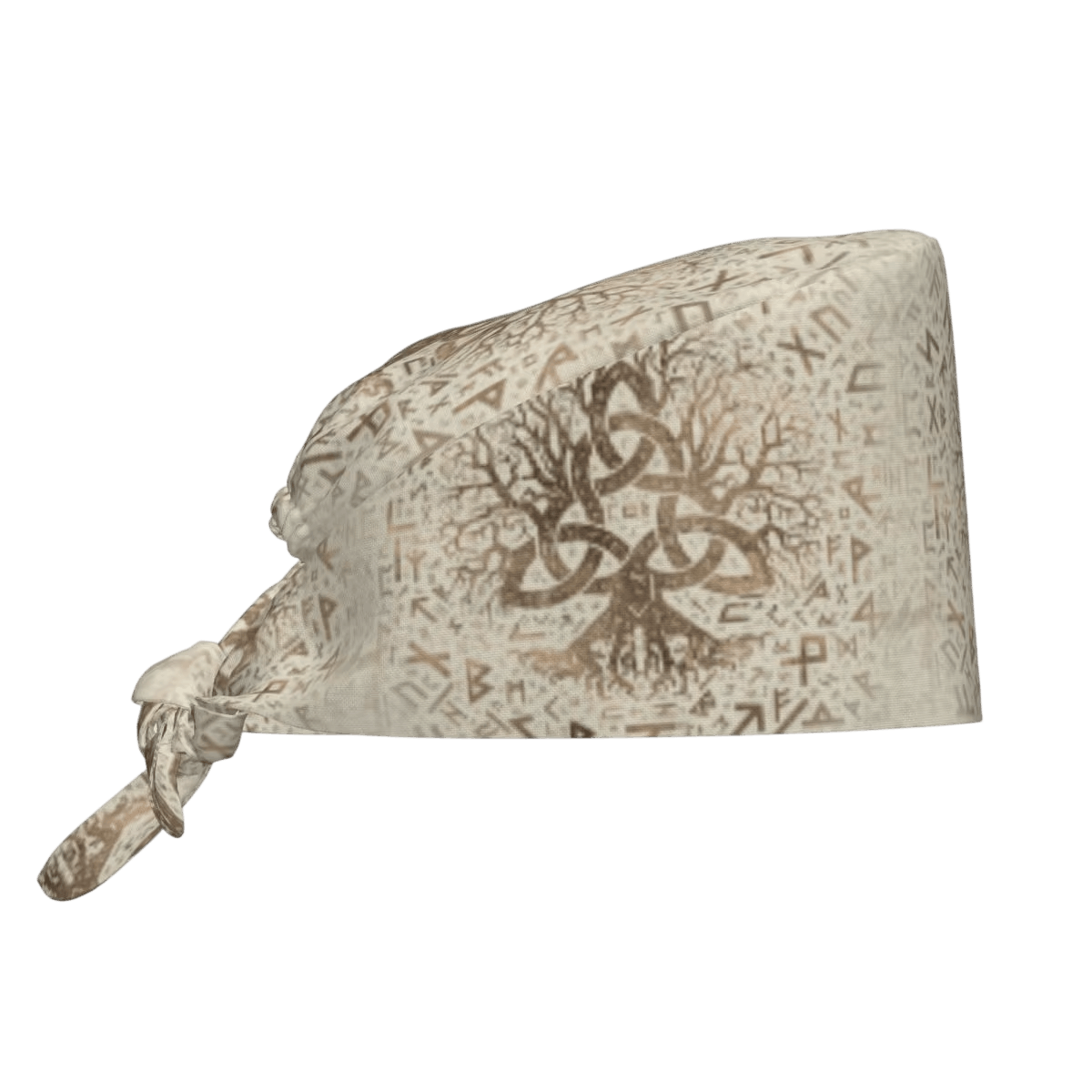 Bandana Viking Vegvísir Écru, vue de face