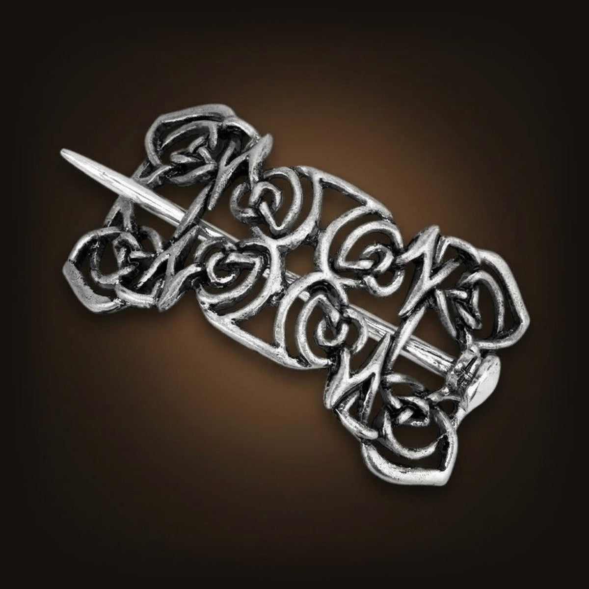 Barrette Viking Entrelacs Denses à Pique
