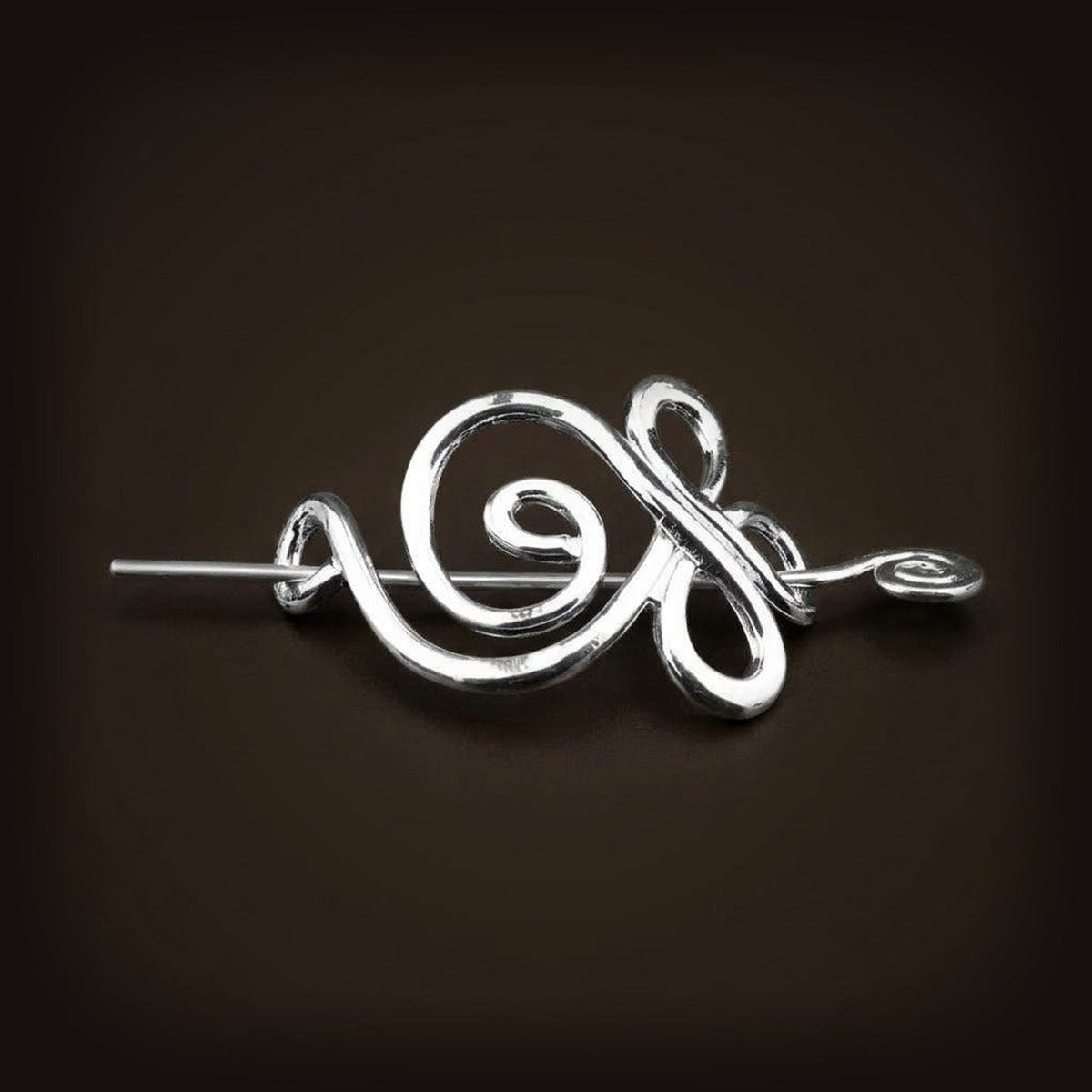 Barrette Viking Spirale Simple à Pique