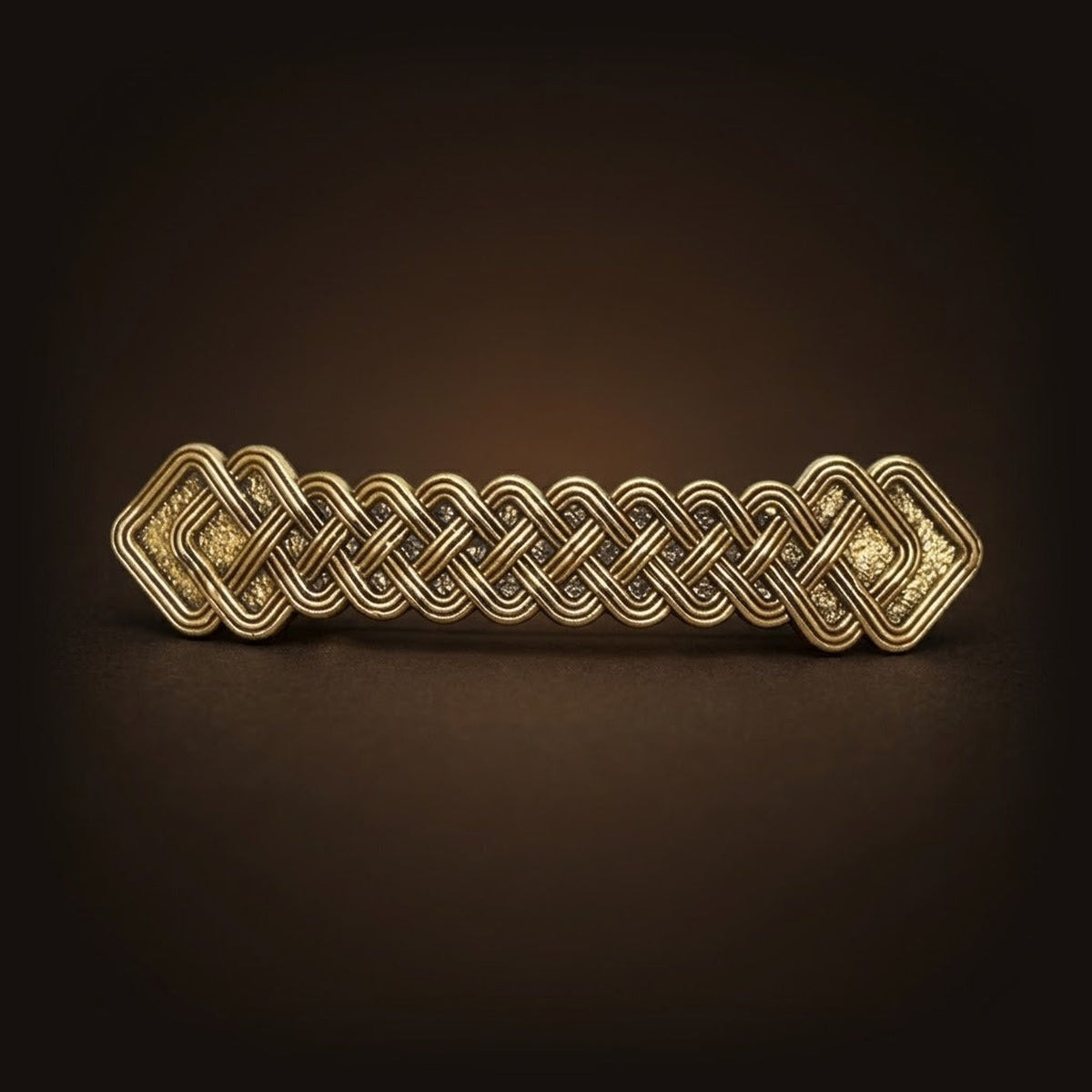 Barrette Viking Tressée Dorée