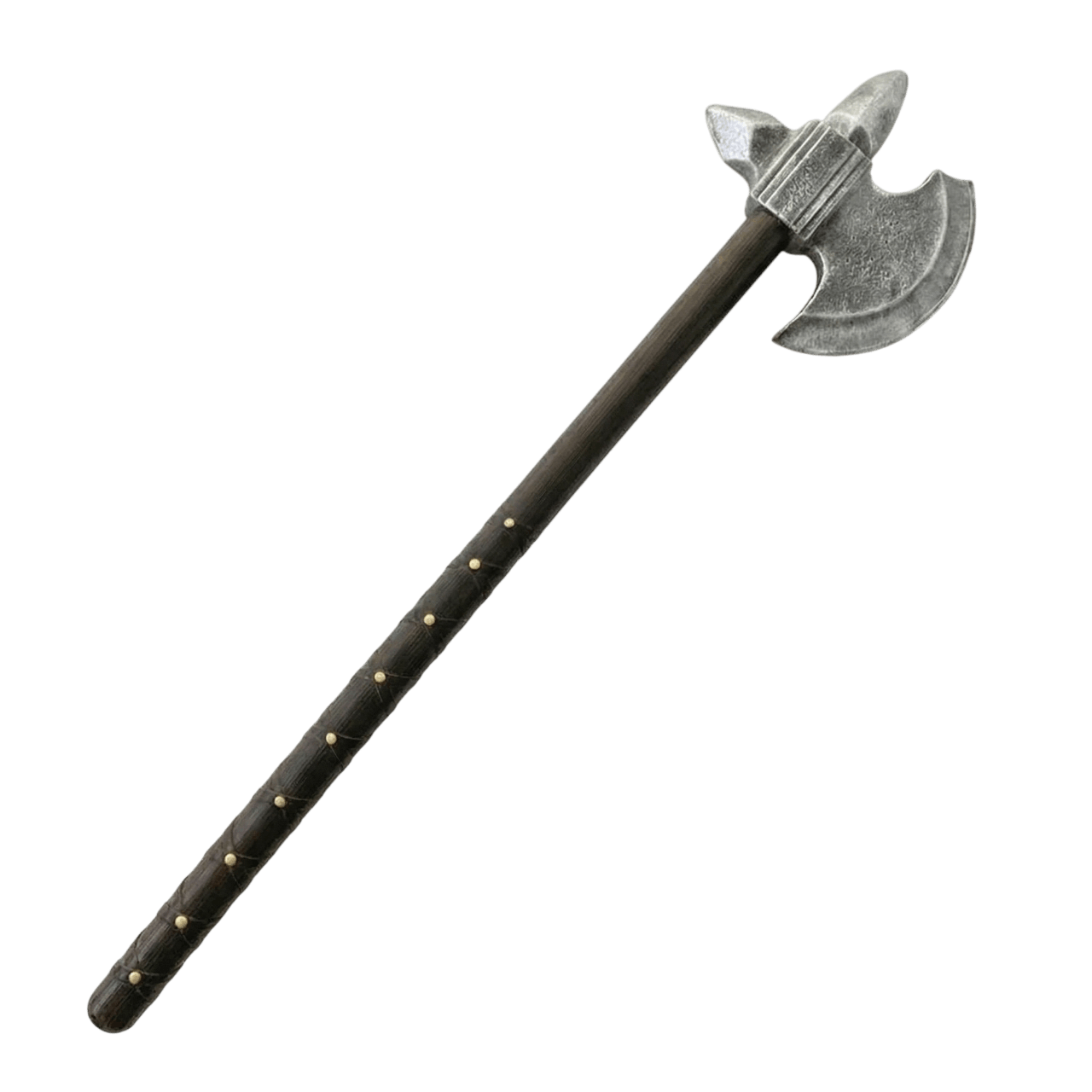 Hache Danoise Viking à Deux Mains : Mousse PU, 87 cm, vue de détail sur fond blanc