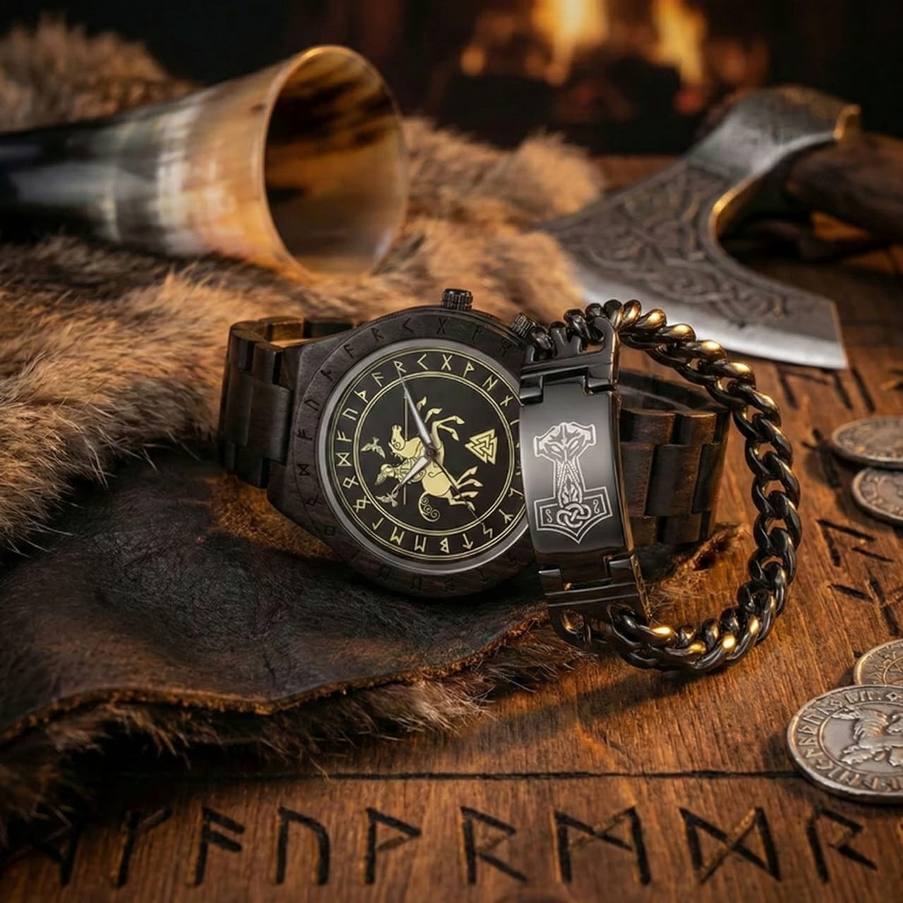 Pack Montre Elite Viking - Montre + Bracelet