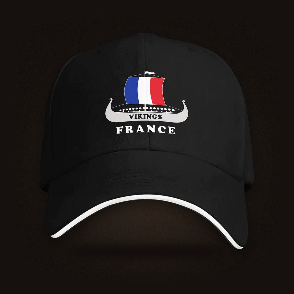 Casquette Viking Drakkar Vikings France, coloris noir