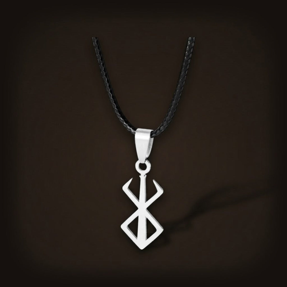 Collier viking pendentif epee berserk acier argenté - Le Comptoir Viking