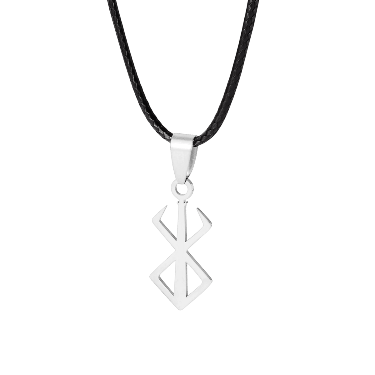 Collier viking pendentif epee berserk acier argente - Le Comptoir Viking