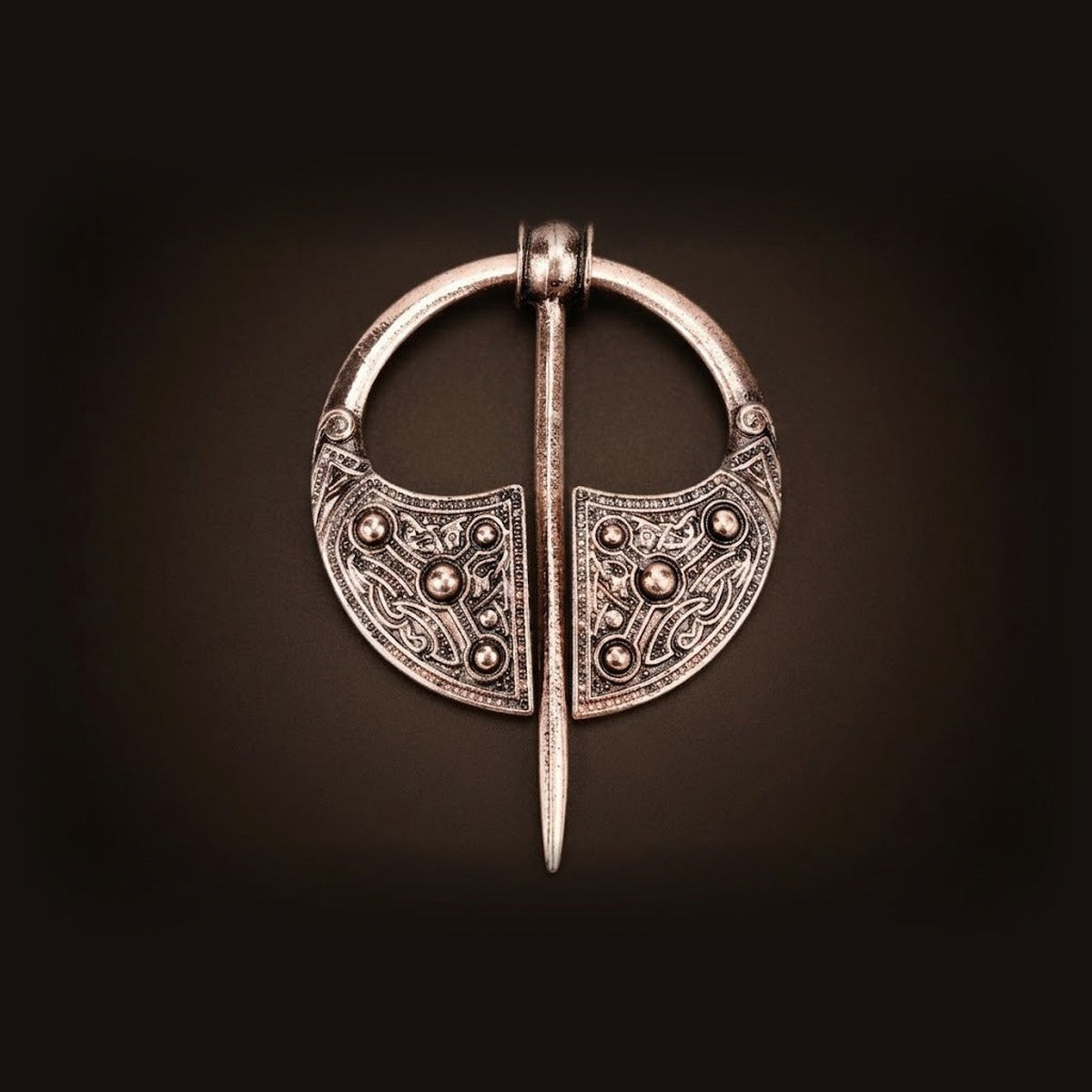 Fibule Viking Pénannulaire Irlandaise Finition Bronze