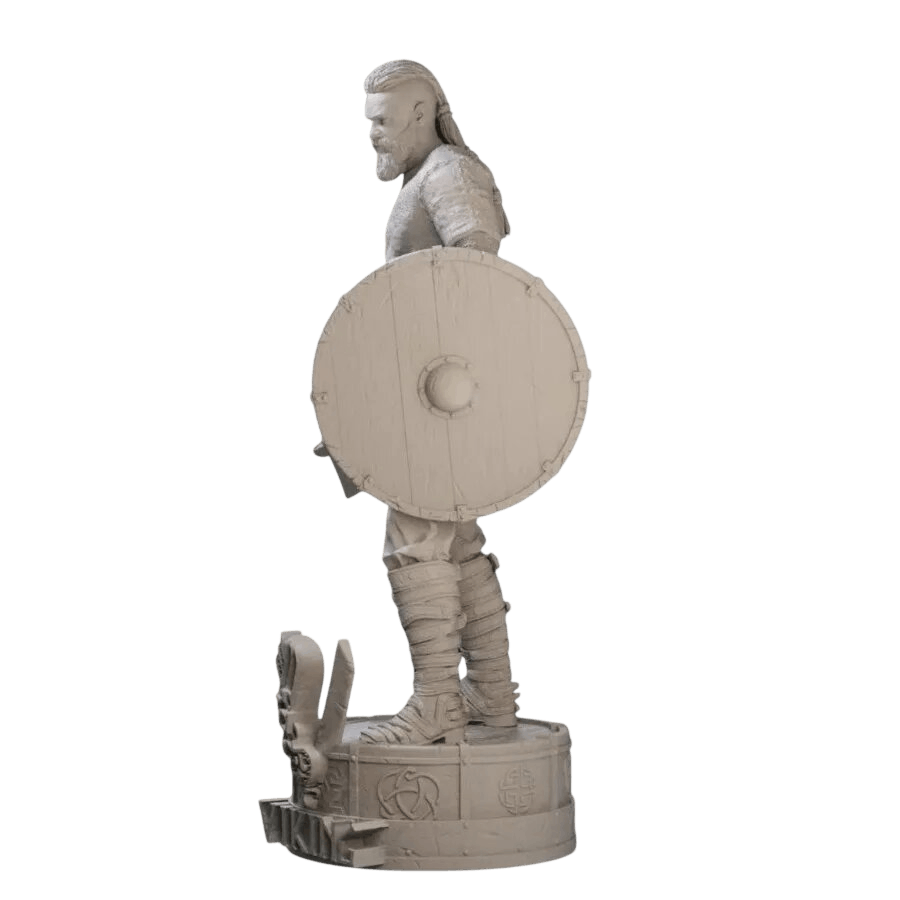 Figurine Ragnar Lothbrok guerrier viking en résine 75mm - miniature à peindre échelle 1/24