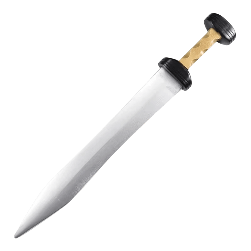 Glaive Romain d'Entraînement : Lame Claire, 70 cm, vue de détail sur fond blanc