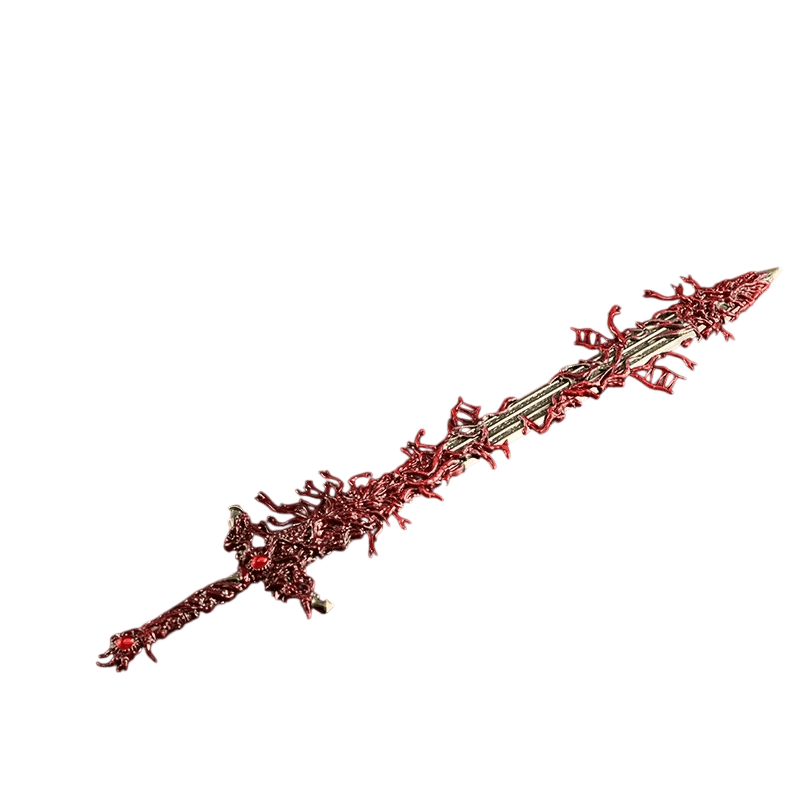 Lame Blasphématoire (Elden Ring) : Miniature 30 cm, vue de détail sur fond blanc