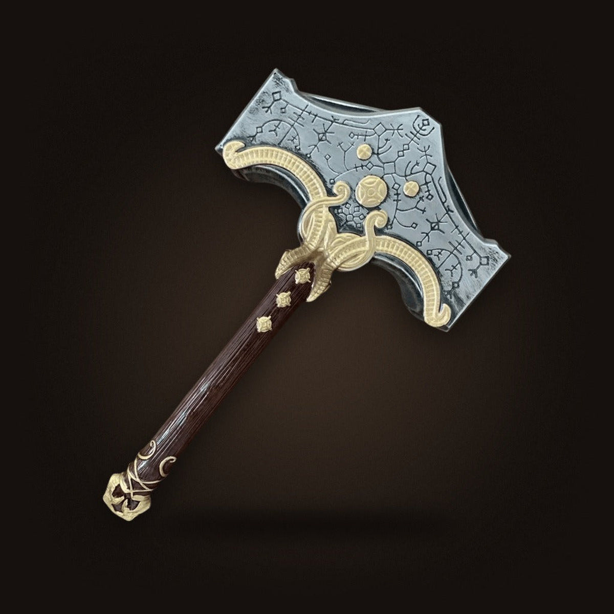 Réplique marteau de Thor Mjölnir God of War en mousse PU 48cm - vue de face